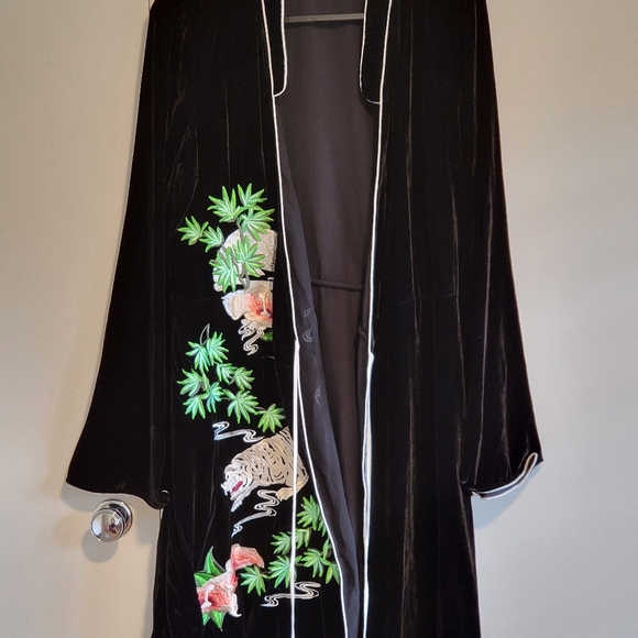 RIXO Dresses & Skirts - RIXO London Velvet Iris Tiger Tunic Dress